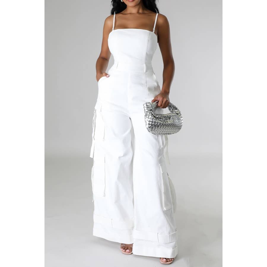 Fierce Cargo Wide-Leg Jumpsuit