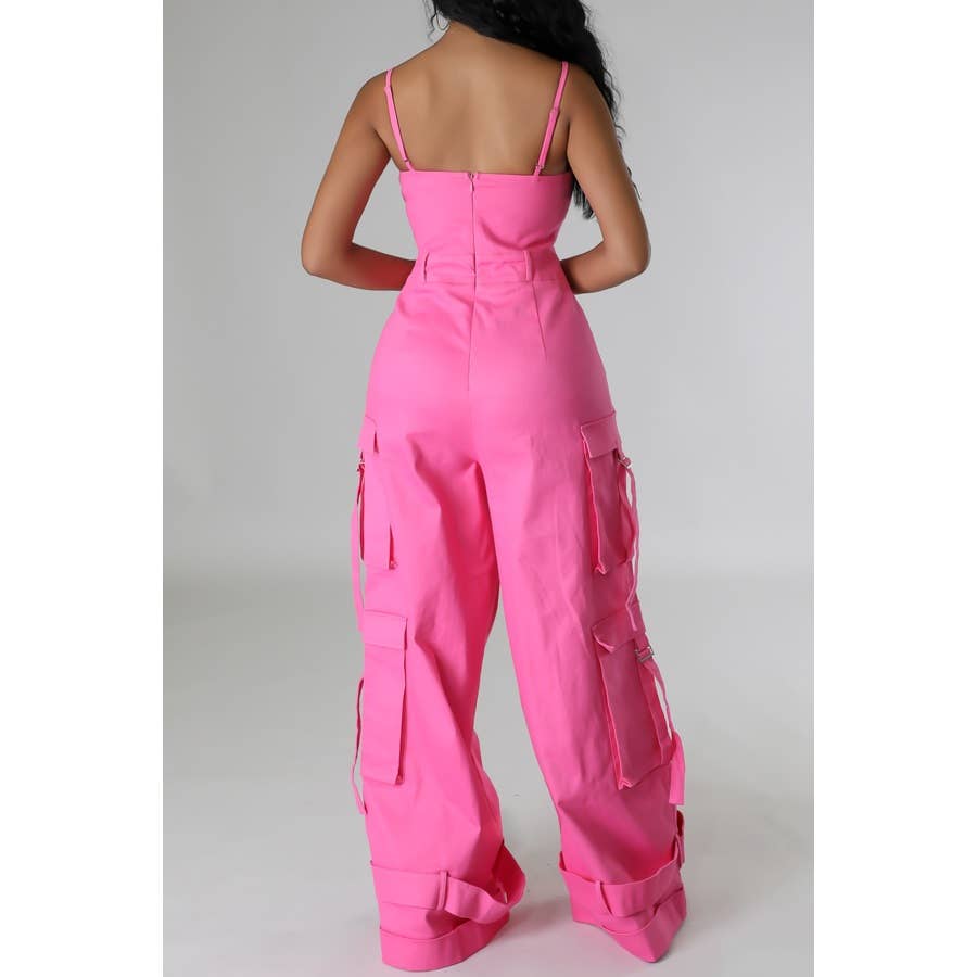 Fierce Cargo Wide-Leg Jumpsuit