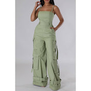 Fierce Cargo Wide-Leg Jumpsuit