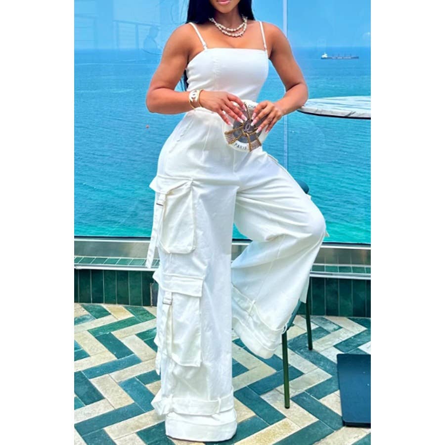 Fierce Cargo Wide-Leg Jumpsuit