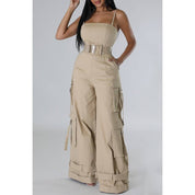 Fierce Cargo Wide-Leg Jumpsuit