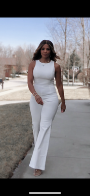 Julia White Denim Jumpsuit