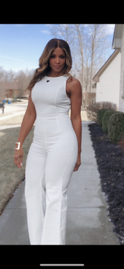 Julia White Denim Jumpsuit