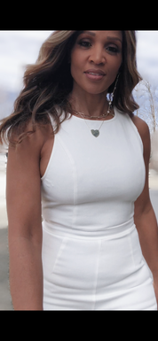 Julia White Denim Jumpsuit