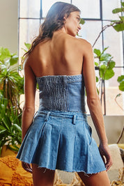 Denim Corset Top