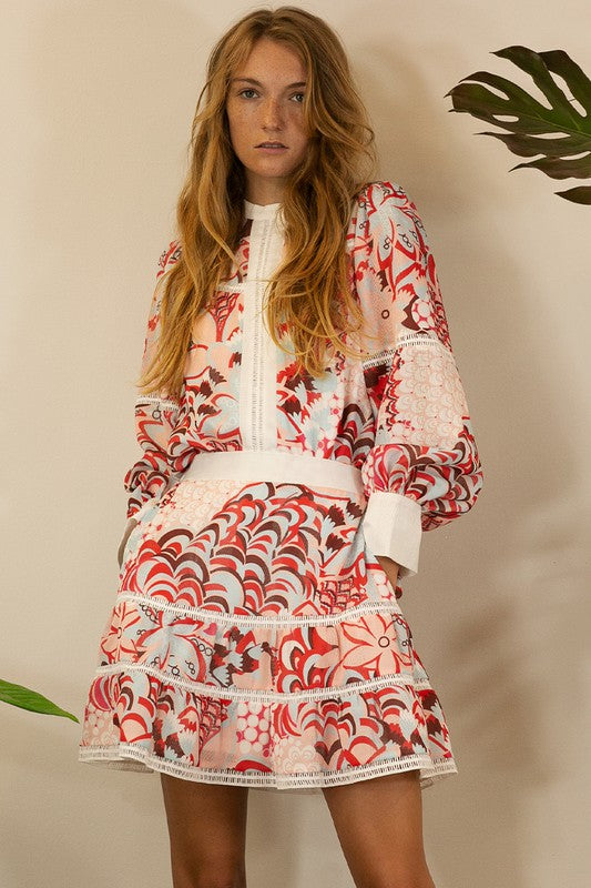 Posh Print Skirt Set