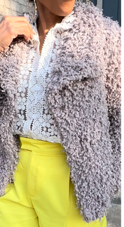 Fuzzy Faux Fur Jacket