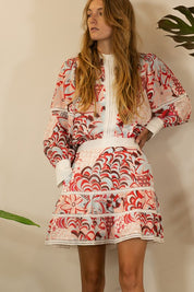 Posh Print Skirt Set
