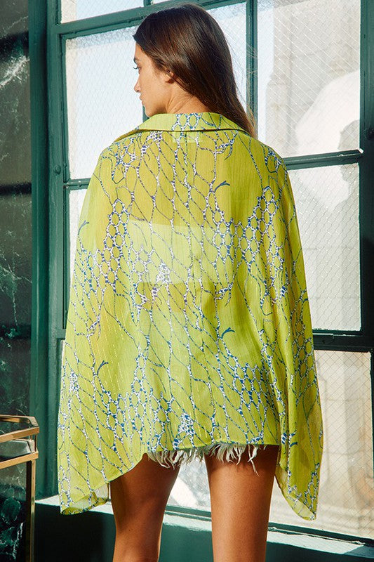 In The Mix Button Up Top