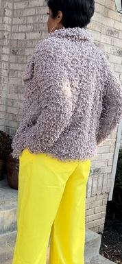 Fuzzy Faux Fur Jacket