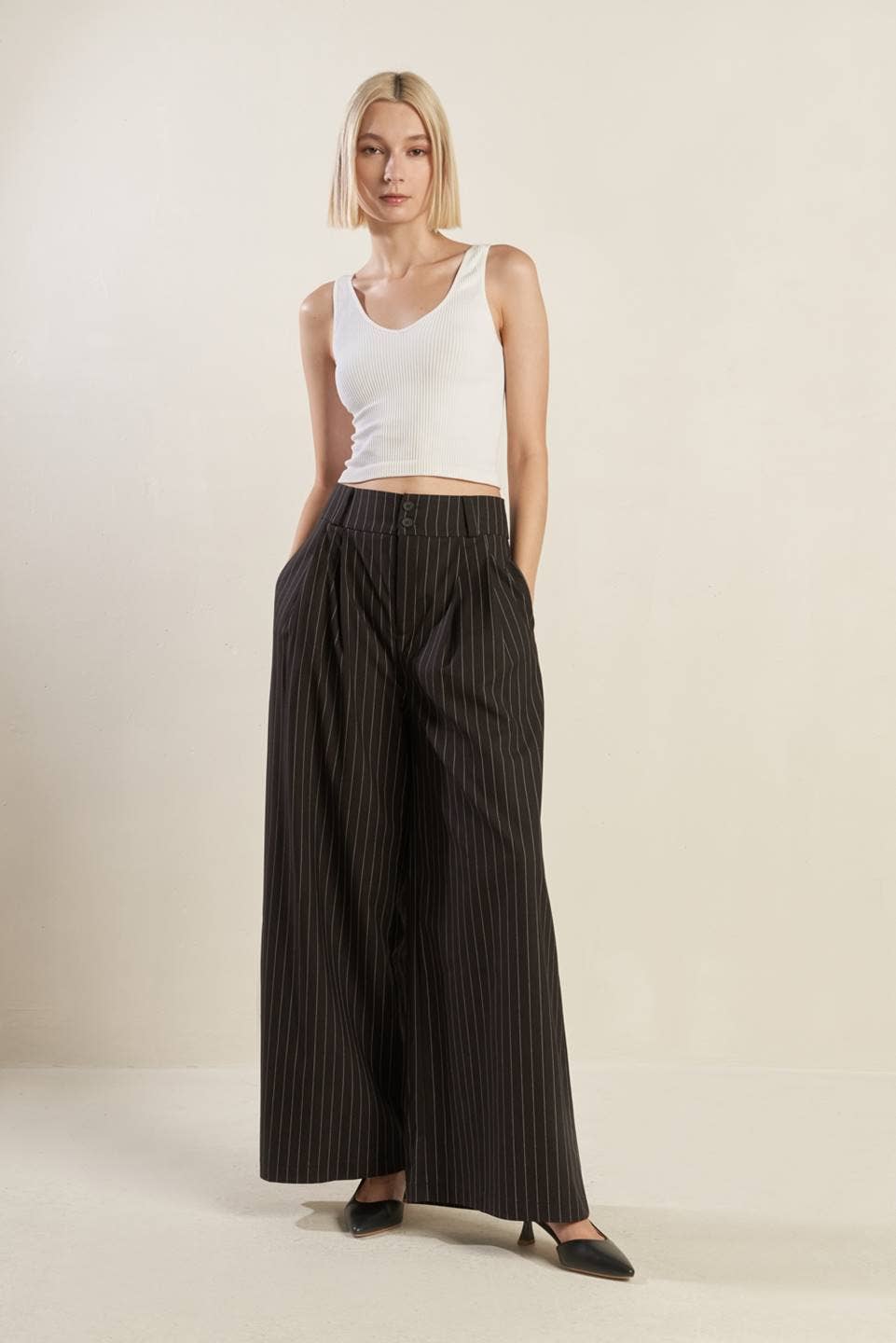 Pinstripes Woven Pants