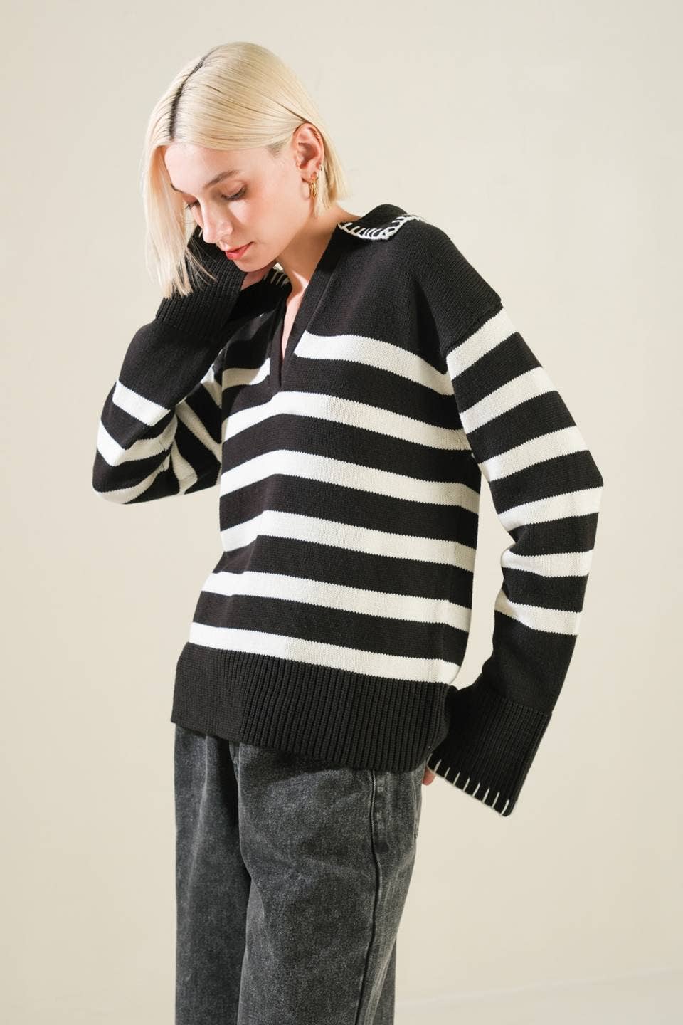 Phoebe Stripe Sweater