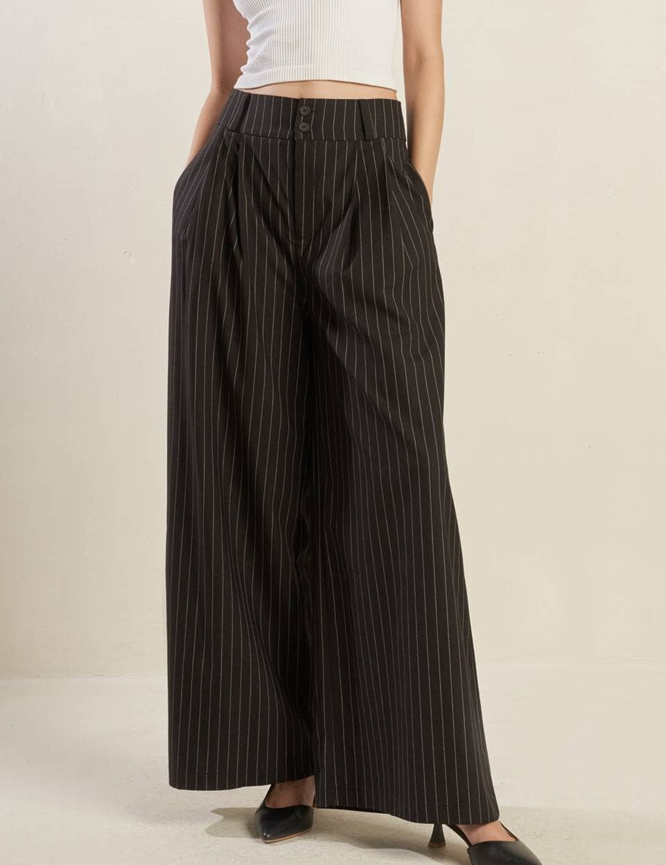 Pinstripes Woven Pants