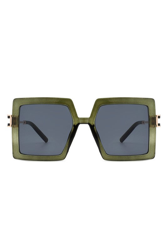 Square  Oversize Large Flat Top Fashion Sunglasses