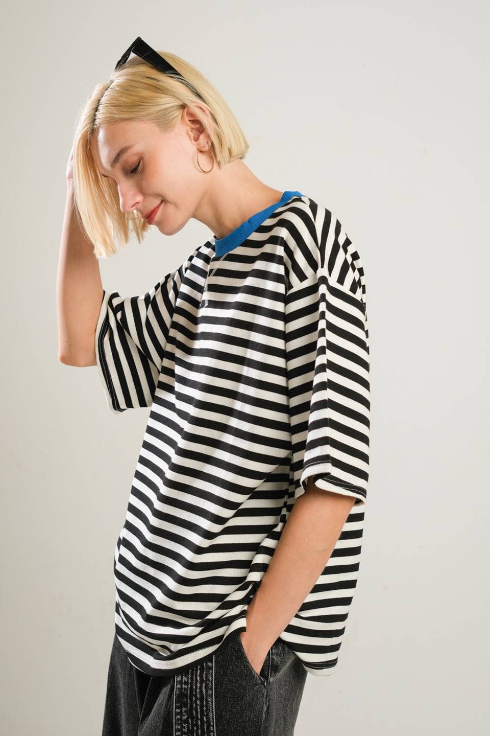 French Girl Striped Knit Top