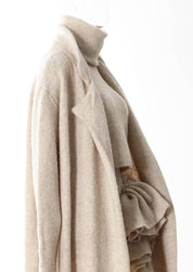 Soft Neutrals Knit Set – Jacket, Turtleneck & Skirt