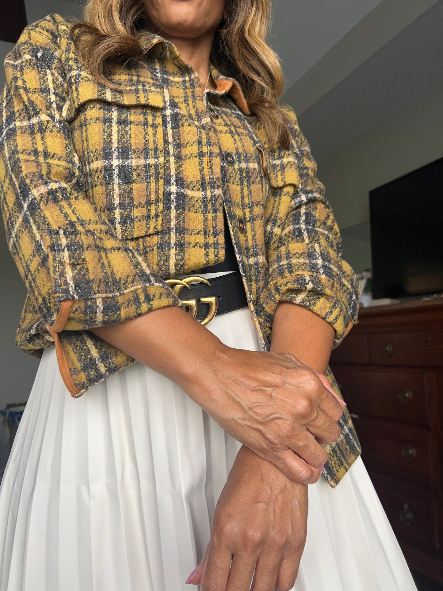 Mustard Tweed Jacket