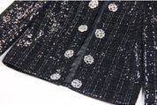 Chic Sequin Diamond Jacket