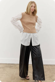 Cable Knit Shirt / Top