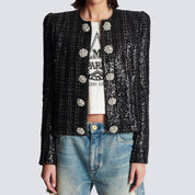 Chic Sequin Diamond Jacket