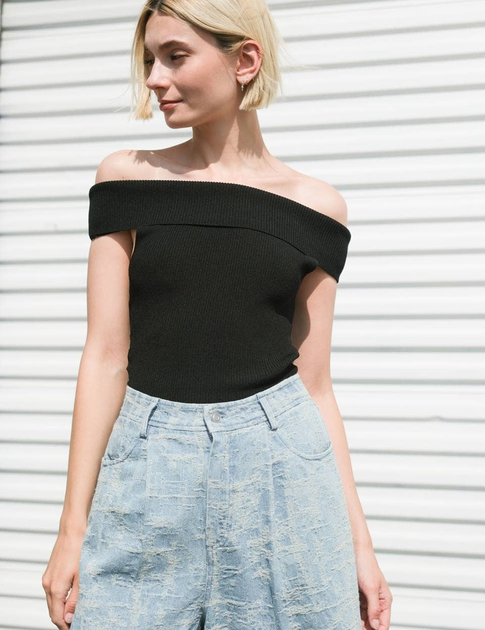A Sweater Knit Bodysuit