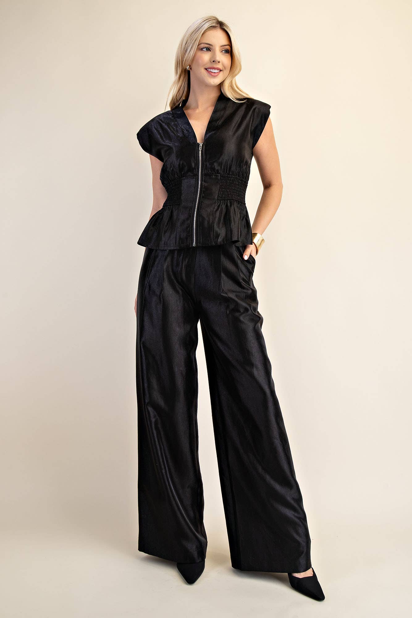 High Waist Wide Pants