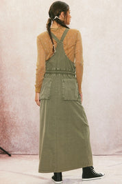 Dat Chick Khaki Overalls