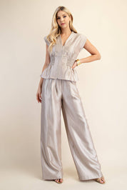 High Waist Wide Pants