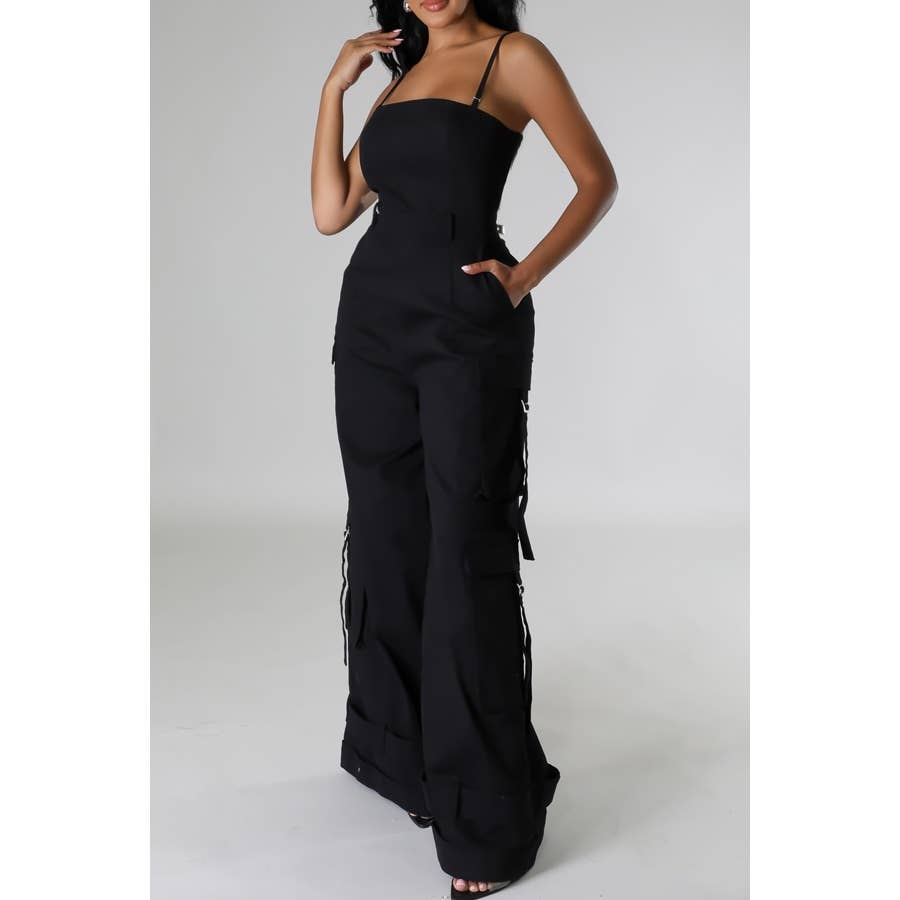 Fierce Cargo Wide-Leg Jumpsuit
