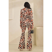 COW PRINTED DENIM JACKET SET