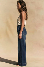 HIGH RISE TUMMY CONTROL PALAZZO JEANS