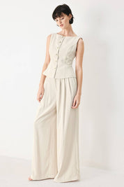 A solid woven pant - FP2108J