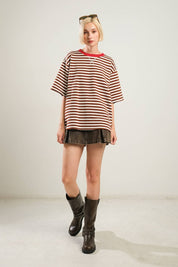 French Girl Striped Knit Top