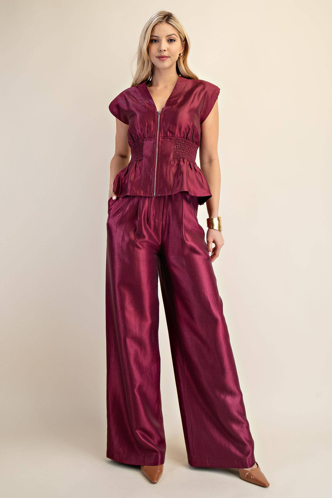 High Waist Wide Pants