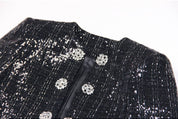 Chic Sequin Diamond Jacket