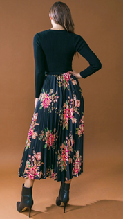 Cecilia Pleated Midi Dress