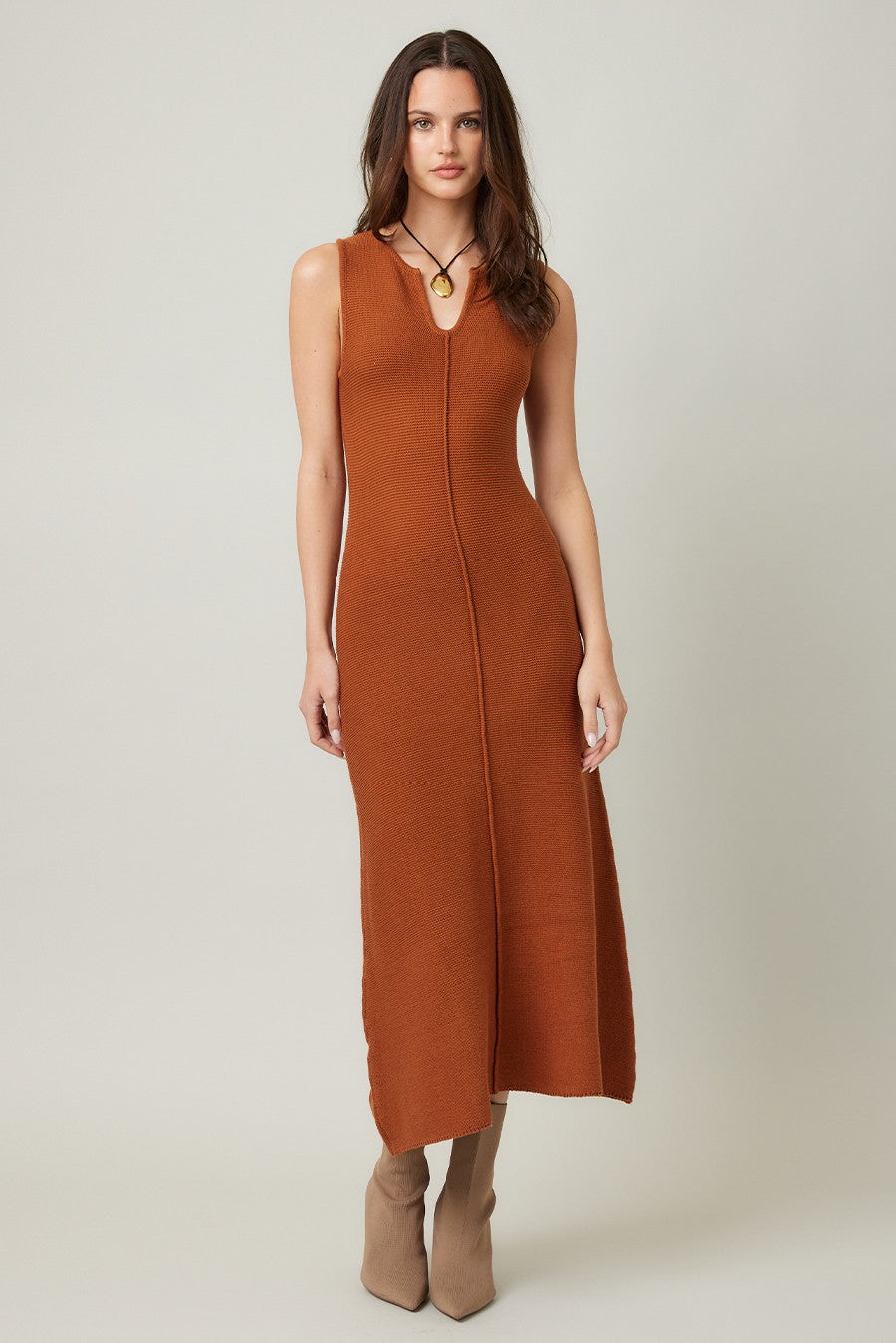 Sleeveless V-Neck Knit Maxi Dress at My Sister’s Stuff