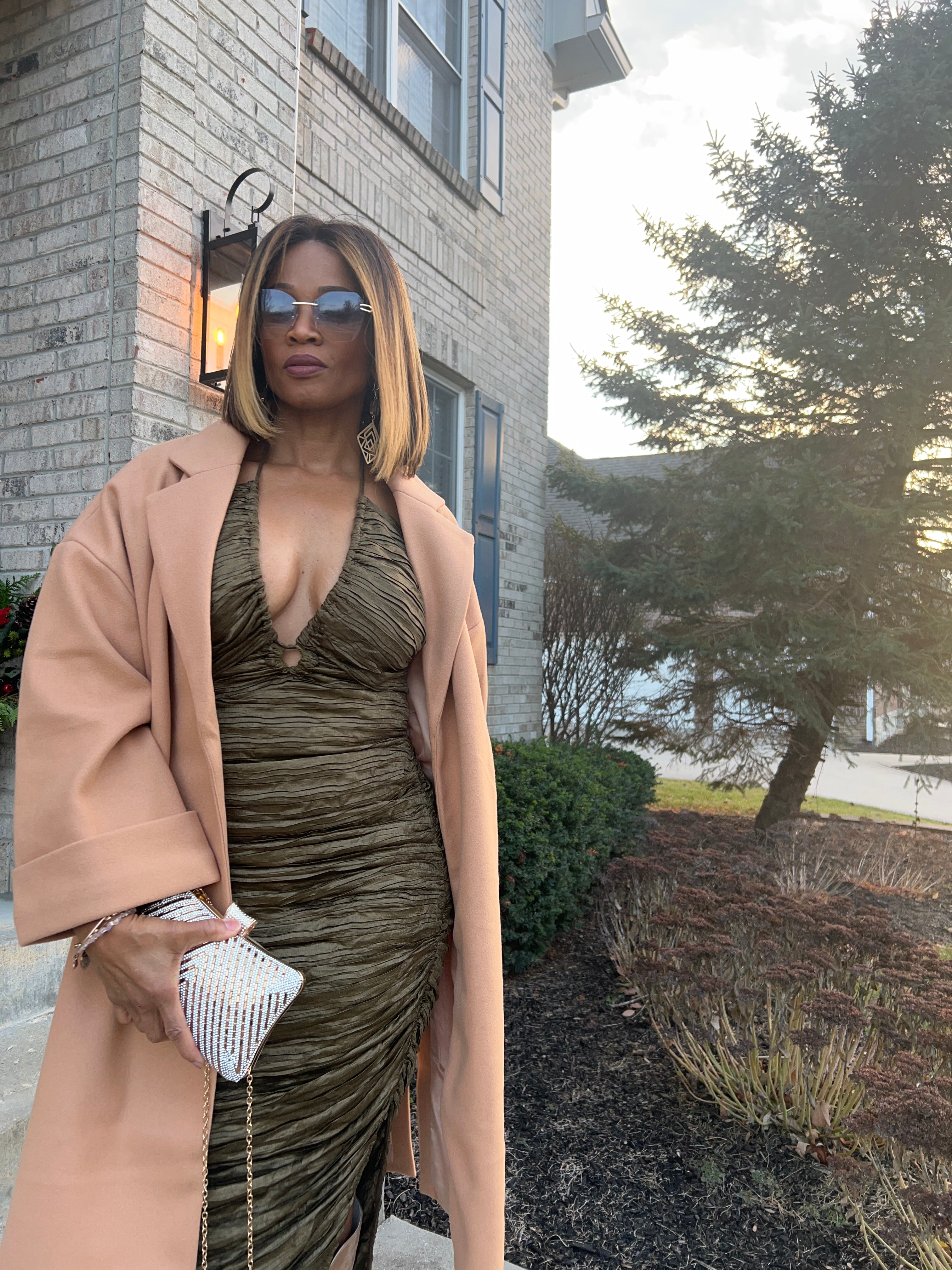 Over Size Camel Coat