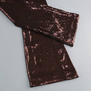 Sequin Halter Deep V High-Waist Flared Party Jumpsuit