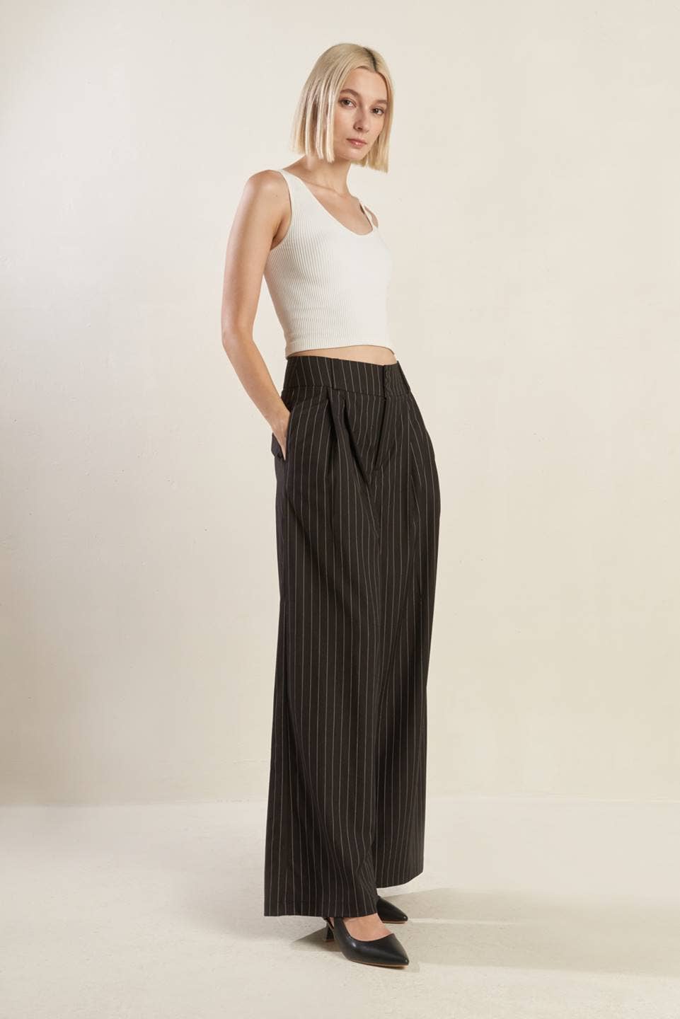 Pinstripes Woven Pants