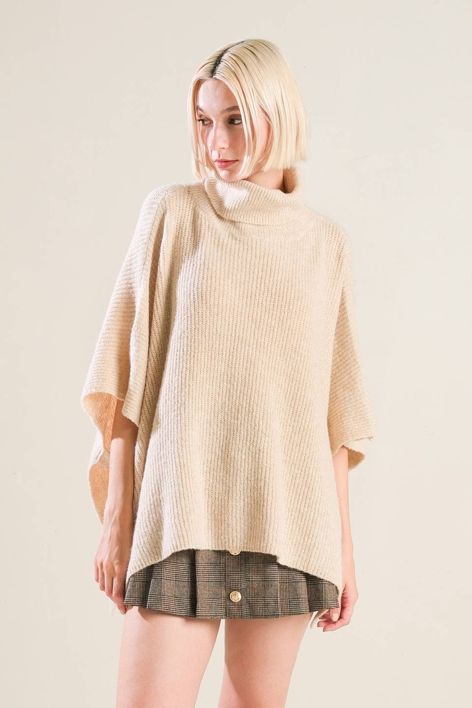 Sweater Knit Poncho