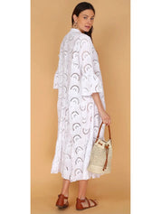 White Eyelet maxi Dress