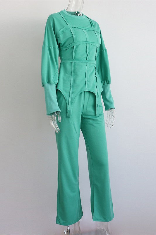 Mint Casual Pants Set