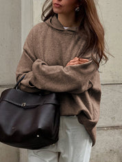 Oversized Long Sleeve Hooded Sweater