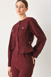 MERLOT RIDGE WOVEN JACKET