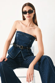 SKYLINE FLARE DENIM PANTS