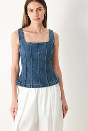 HONEYLINE DENIM TOP