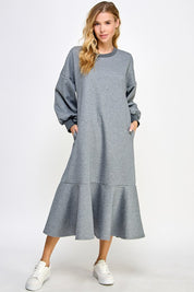 Heavy Sweatshirt Cozy Dress