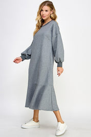 Heavy Sweatshirt Cozy Dress