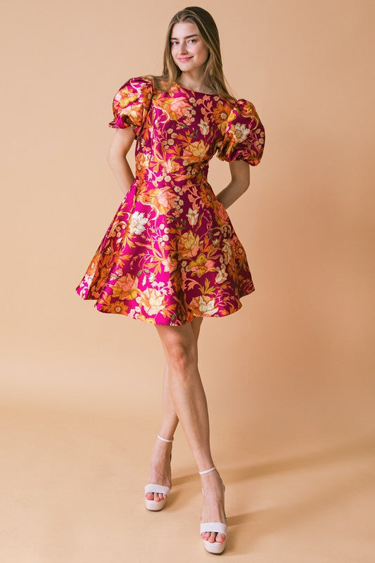 She’s A Doll Puff Sleeve Dress
